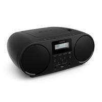 PHILIPS TAZ6000 All-in-One CD-speler met DAB+/FM-radio, Bluetooth 5.4, USB, Batterij/AC-voeding, Dynamic Bass, Gerecyclede materialen en 3,5 mm hoofdtelefoonaansluiting