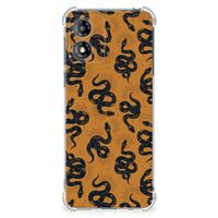 Case Anti-shock voor Motorola Moto E13 Snakes