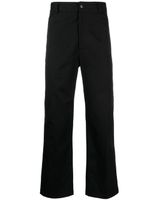 Acne Studios pantalon en coton à coupe droite - Noir