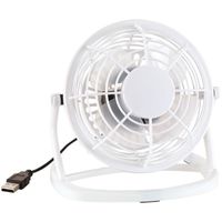 Mini bureau ventilator wit USB 14 cm