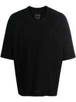 Homme Plissé Issey Miyake t-shirt en coton à manches courtes - Noir