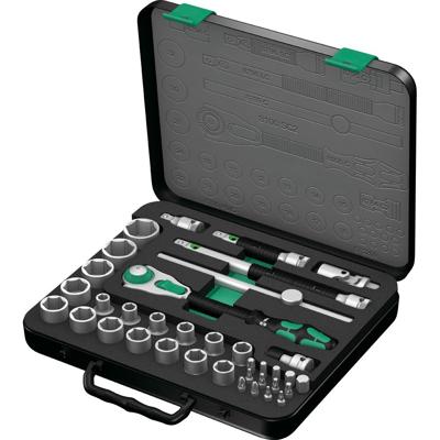 Wera 8100 SC 2 Zyklop 05003645001 Dopsleutelset Metrisch 1/2 (12.5 mm) 37-delig