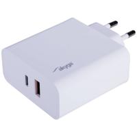 Akyga AK-CH-15 GSM-lader USB-C, USB-A Wit - thumbnail