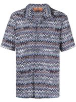 Missoni chemise à motif zigzag - Bleu