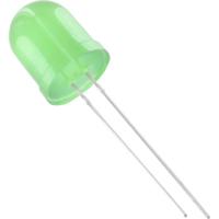 TRU COMPONENTS 1577363 Bedrade LED Groen Rond 10 mm 1750 mcd 50 ° 20 mA - thumbnail