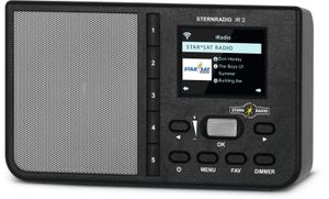 TechniSat STERNRADIO IR 2 Internetradio Internet AUX, WiFi, Internetradio Wekfunctie, Oplaadbaar Zwart