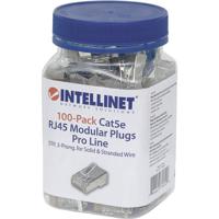 Intellinet Kabel Intellinet verpakking van 100 stuks Cat5e modulaire RJ45-stekkers Pro Line STP 3-voudige klem voor gevlochten en massieve draad 100 stekkers - thumbnail