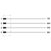 Phoenix Contact 1416744 Sensor/actuator aansluitkabel Aantal polen (sensoren): 4 10.00 m 1 stuk(s) - thumbnail