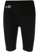 DSQUARED2 short en coton à logo Icon - Noir