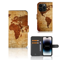 iPhone 15 Pro Flip Cover Wereldkaart