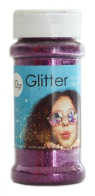 Globos glitter 100 gram kunststof paars Globos glitter 100 gram kunststof paars