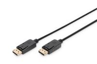 Digitus AK-340100-150-S DisplayPort-kabel DisplayPort Aansluitkabel DisplayPort-stekker, DisplayPort-stekker 15.00 m Zwart Rond, Afgeschermd (drievoudig) - thumbnail