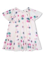 Chloé Kids robe à imprimé graphique - Blanc