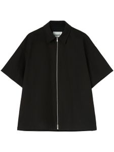 Jil Sander polo à fermeture zippée - Noir