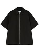 Jil Sander polo à fermeture zippée - Noir