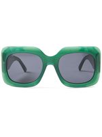 Jimmy Choo Eyewear lunettes de soleil Gaya à monture carrée - Vert - thumbnail