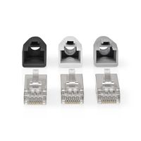 Nedis RJ45-Connector | RJ45 Pass Through | 10 Stuks | Grijs / Wit / Zwart | 1 stuks - CCBW89370GY CCBW89370GY - thumbnail