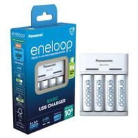 Panasonic Eneloop BQ-CC61 USB Batterijlader met 4x AA oplaadbare batterijen - thumbnail