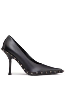 Valentino Garavani escarpins Rockstud 100mm en cuir - Noir