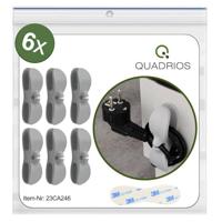 Quadrios 23CA246 Kabelhouder Zelfklevend 23CA246 Grijs 6 stuk(s)