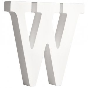 Houten letter W 11 cm