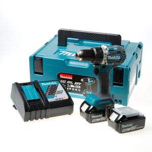 Makita DDF484RTJ boor Zonder sleutel 1,6 kg Zwart, Blauw