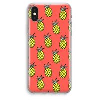 Ananas: iPhone XS Max Transparant Hoesje