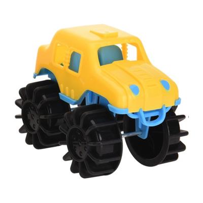 Free and Easy speelgoedauto monstertruck geel 12 cm Free and Easy speelgoedauto monstertruck geel 12 cm
