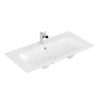 Villeroy & Boch Finion meubelwastafel 1 kraangat 100x50cm ceramic+ met verdekte overloop wit 4164ABR1