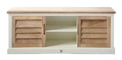 Rivièra Maison TV-meubel Pacifica 165cm - Hout,Wit Rivièra Maison TV-meubel Pacifica 165cm - Hout,Wit