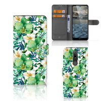 Nokia 2.4 Hoesje Orchidee Groen