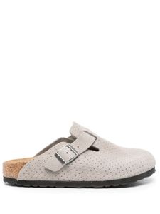 Birkenstock chaussons Boston BS en daim - Gris