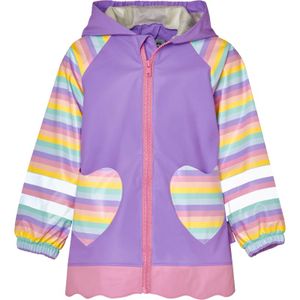 Playshoes regenjas Eenhoorn Hartje Lila Maat