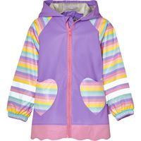 Playshoes regenjas Eenhoorn Hartje Lila Maat