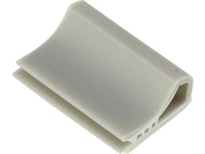 TRU COMPONENTS Bevestigingssokkel TC-6645724 Voor lintkabel Lichtgrijs 100 stuk(s)