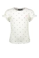 Like Flo Meisjes t-shirt ruffel mouw - Stippen