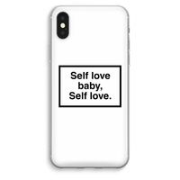 Self love: iPhone XS Max Transparant Hoesje - thumbnail