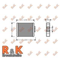 Warmtewisselaar, Prasco AI6198, Binnenverwarming