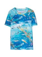 Molo t-shirt Neptune à imprimé océan - Bleu