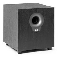 ELAC Debut Subwoofer S10.2, actieve luidspreker voor muziekweergave via stereo-installatie, ideale versterker voor diepe bassen en krachtige geluiden, 200 W, zwart decor