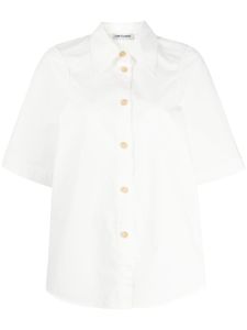 Low Classic chemise en coton à col pointu - Blanc