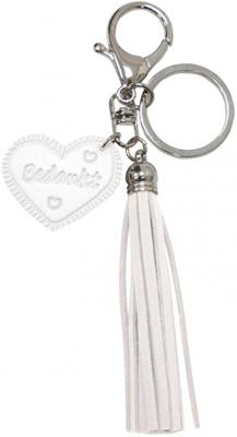 Verhaak sleutelhanger Leather Nature unisex leer wit Verhaak sleutelhanger Leather Nature unisex leer wit