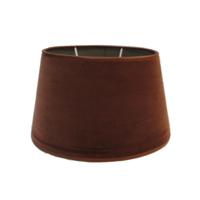 Lampenkap Velours Ovaal rood bruin 45