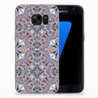 Samsung Galaxy S7 TPU Siliconen Hoesje Flower Tiles