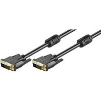 Goobay 93952 DVI-D kabel Full HD Dual Link, goudkleurig, 20 m lengte