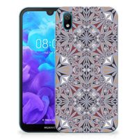 Huawei Y5 (2019) TPU Siliconen Hoesje Flower Tiles - thumbnail