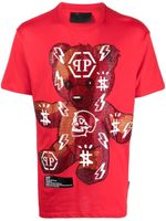 Philipp Plein t-shirt à logo imprimé - Rouge - thumbnail