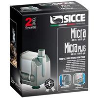 Sicce Micra-Plus Easy Line Aquarium/Fonteinpomp, 6,5 Watt, Max. Flow 600 liter per uur, 13mm Uitgang, Opvoerhoogte 0,85 Meter, Kabellengte 1,5 Meter, Geschikt voor elke Aquarium Toepassing