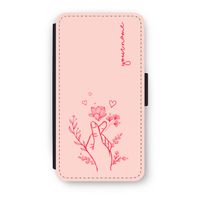 Giving Flowers: iPhone X Flip Hoesje - thumbnail