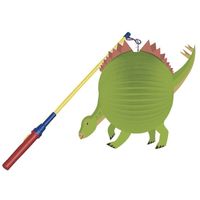 Dinosaurus feestje lampion 25 cm met lampionstokje